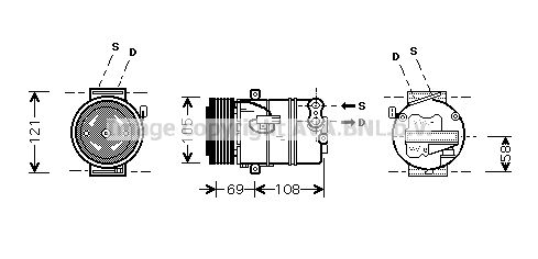 AVA QUALITY COOLING Kompressor,kliimaseade OLAK430